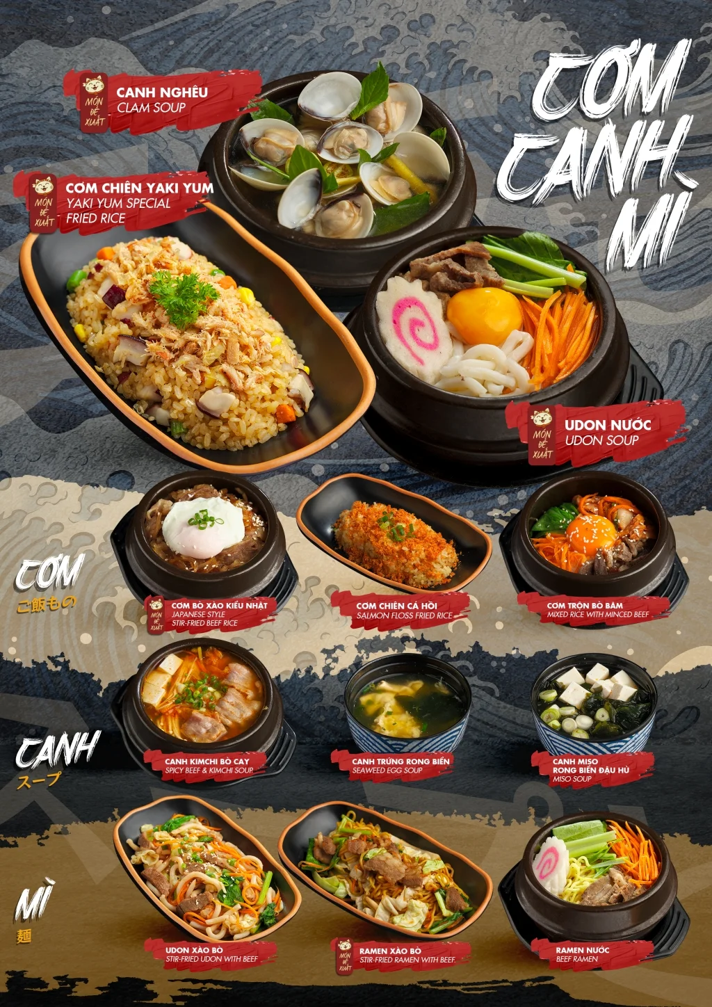 4 cƠm canh mỲ